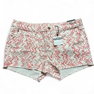 NWT White & Orange Gap 1969 Summer Cut Off Low-Rise Shorts Womens Size 29”